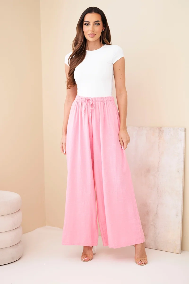 Kesi dámské široké bavlněné kalhoty