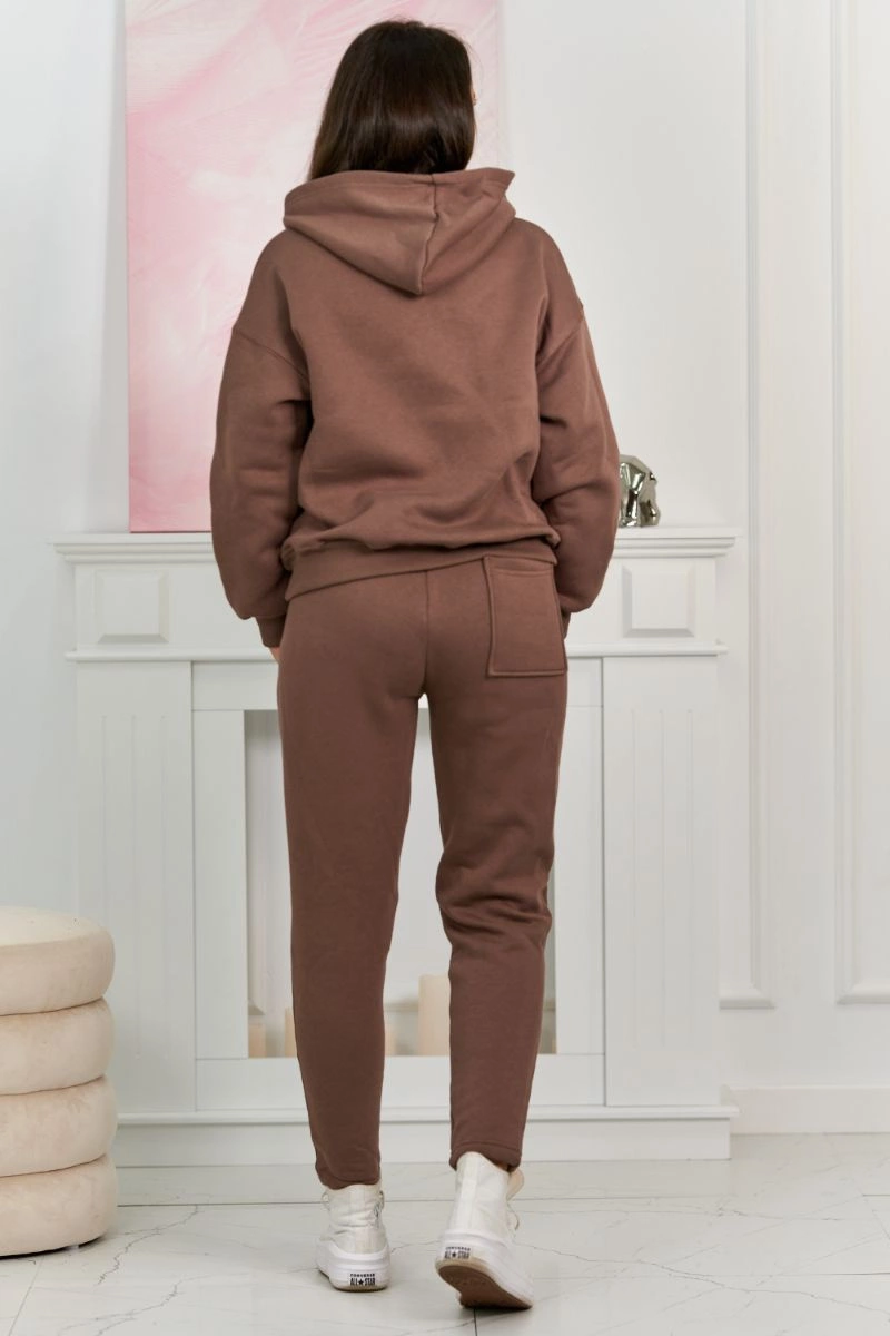 Insulated set sweatshirt + mocca pants