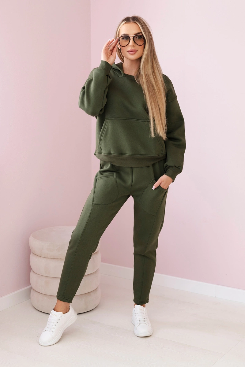 Women's Fashion Tracksuit - Khaki