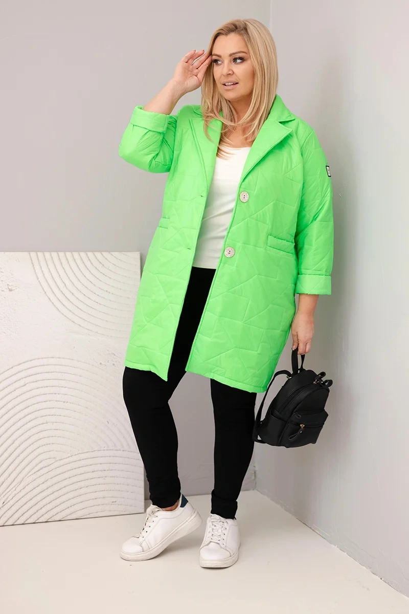 Kesi Włoski Plus Size prešívaná bunda