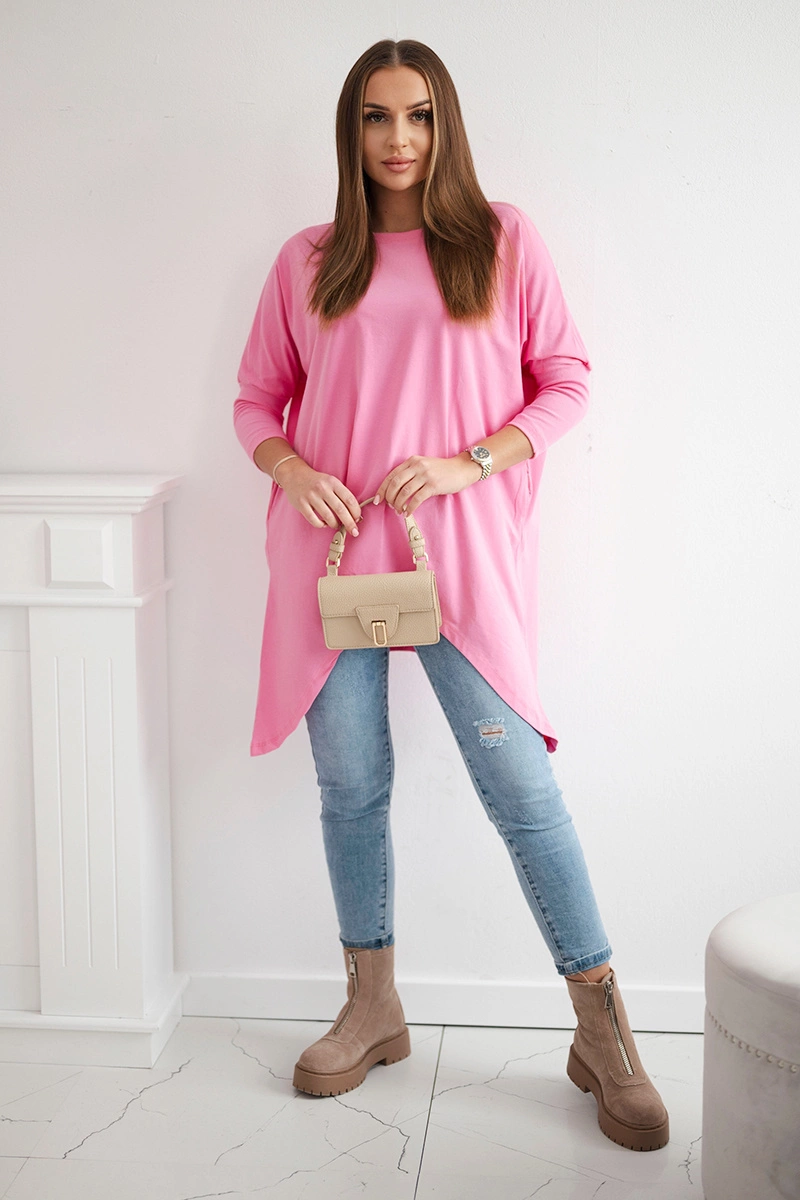 Oversize blouse light pink