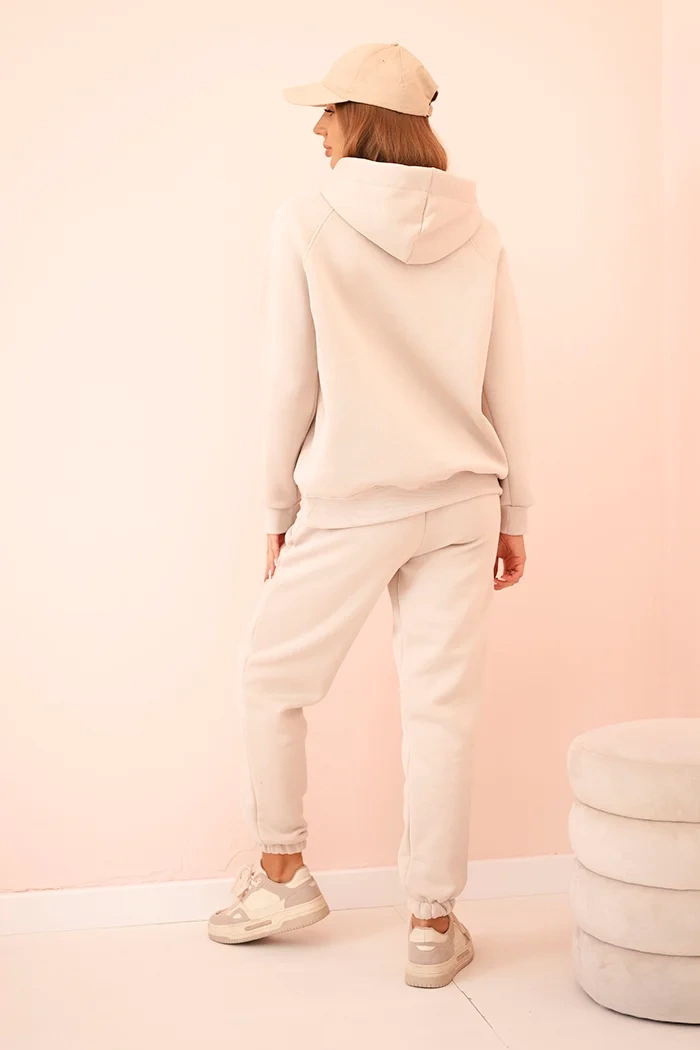 Polski Women&#039;s cotton insulated set with print beige