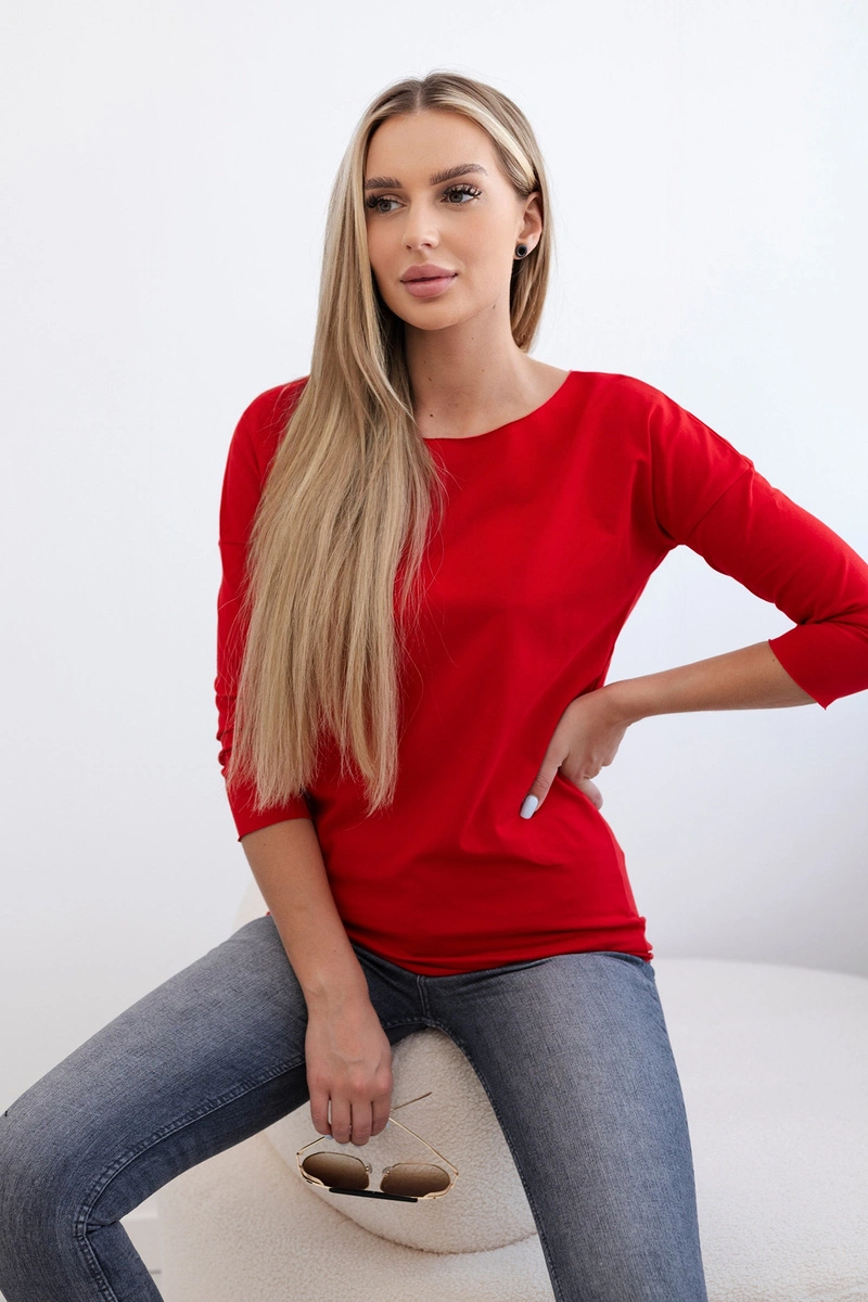 Casual blouse red