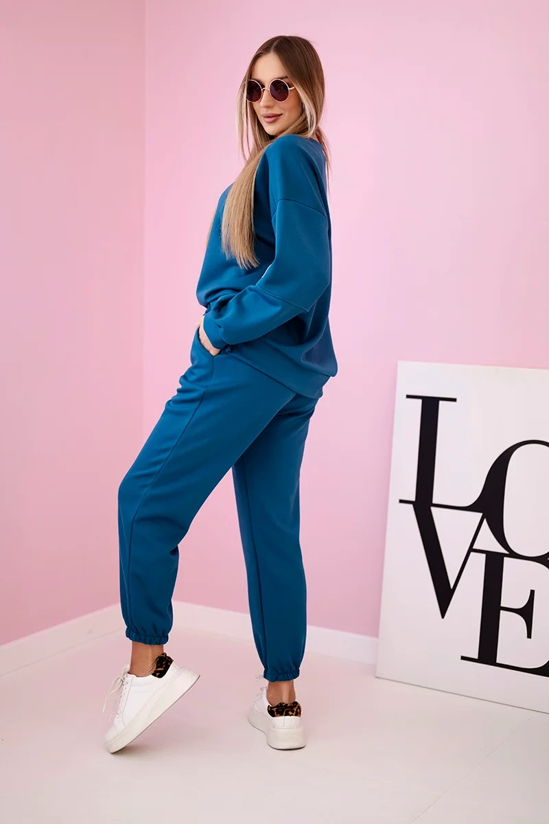 Kesi Włoski Set sweatshirt + pants buttery fabric nautical