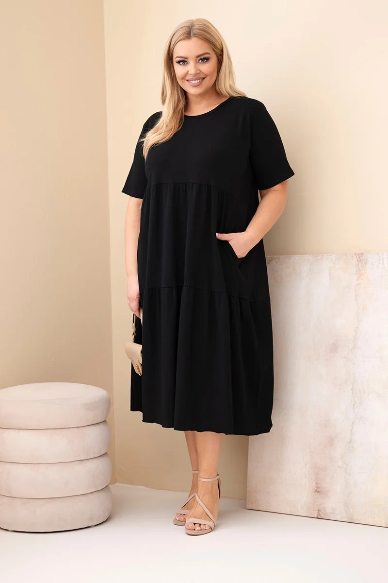 Kesi Włoski dámske bavlnené Plus Size šaty
