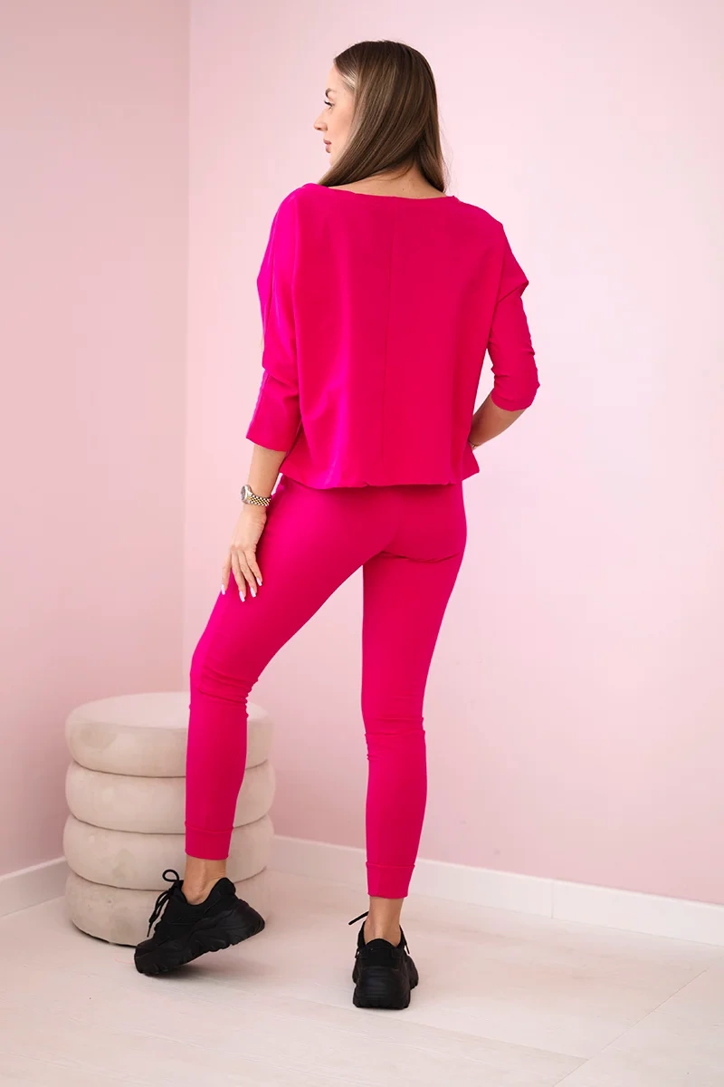 Queen Fuchsia Print Set
