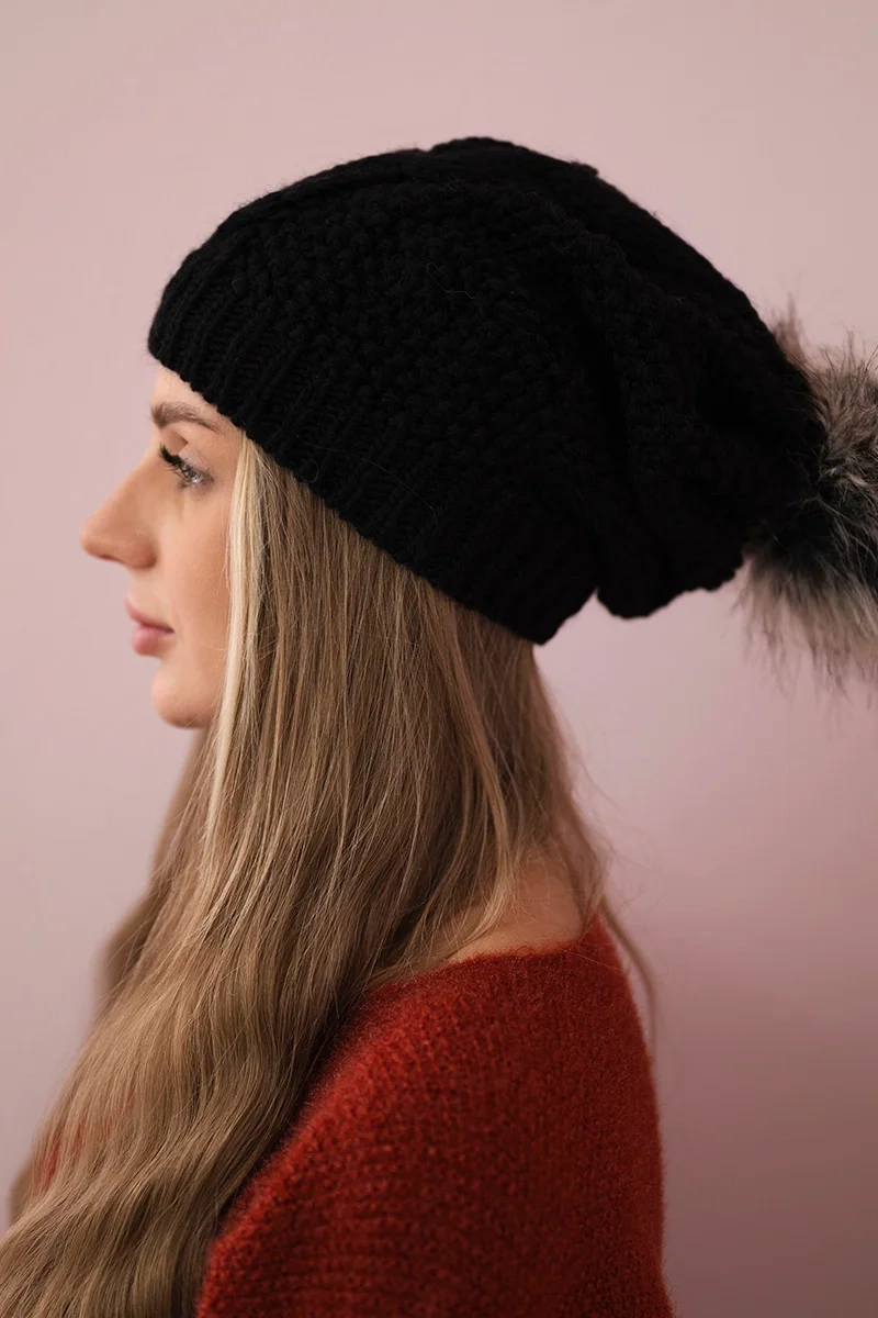 marka niezdefiniowana Cap with fleece Sandra K210 black