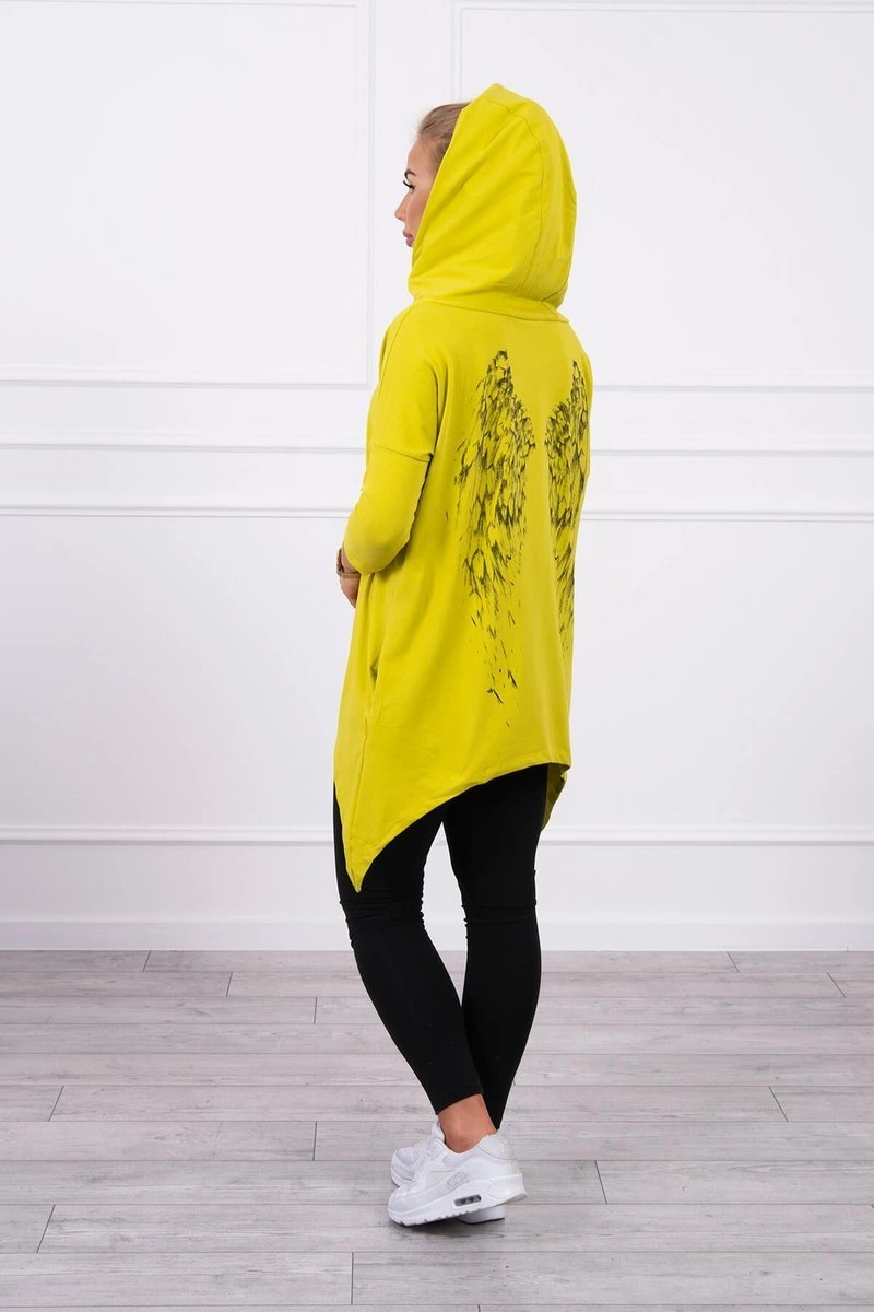 Sweatshirt with kiwi wing print
