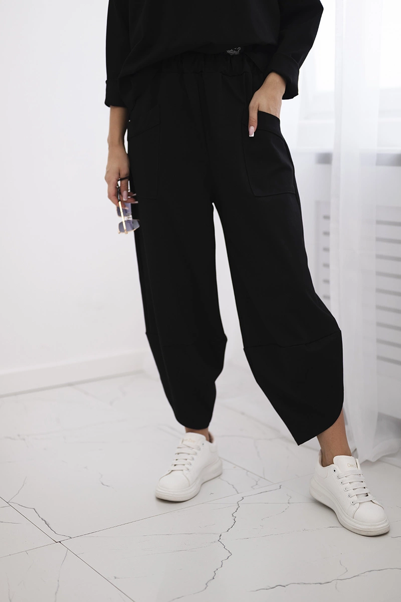 Włoski Set Punto Milano Winter sweatshirt + pants black