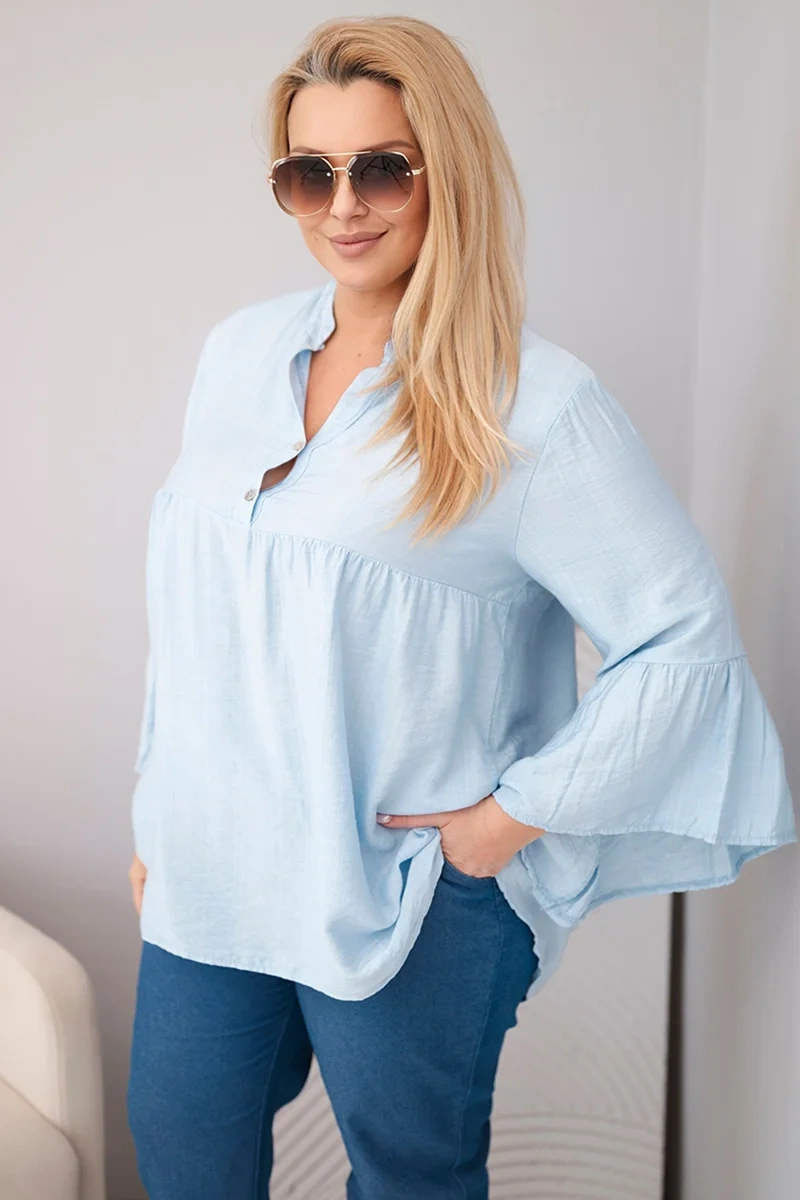 Дамска блуза с волани