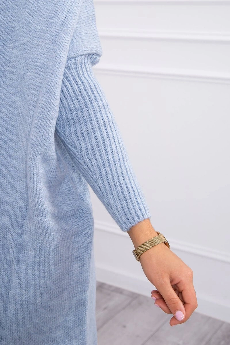 Blue hooded sweater
