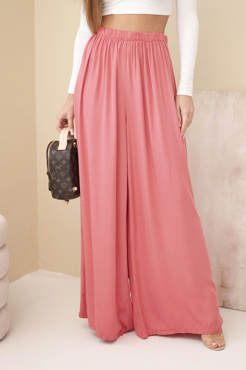 Дамски вискозен панталон Kesi с еластична талия