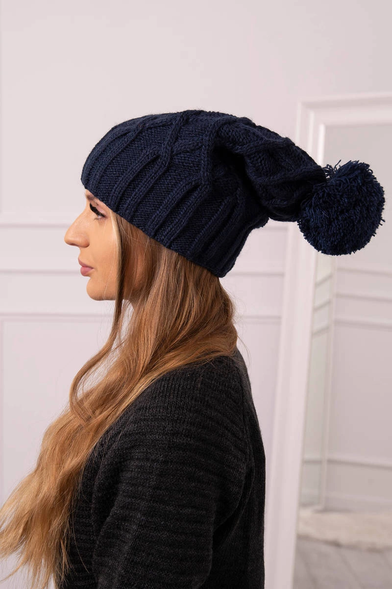 marka niezdefiniowana Cap with fleece Milano K203 navy blue
