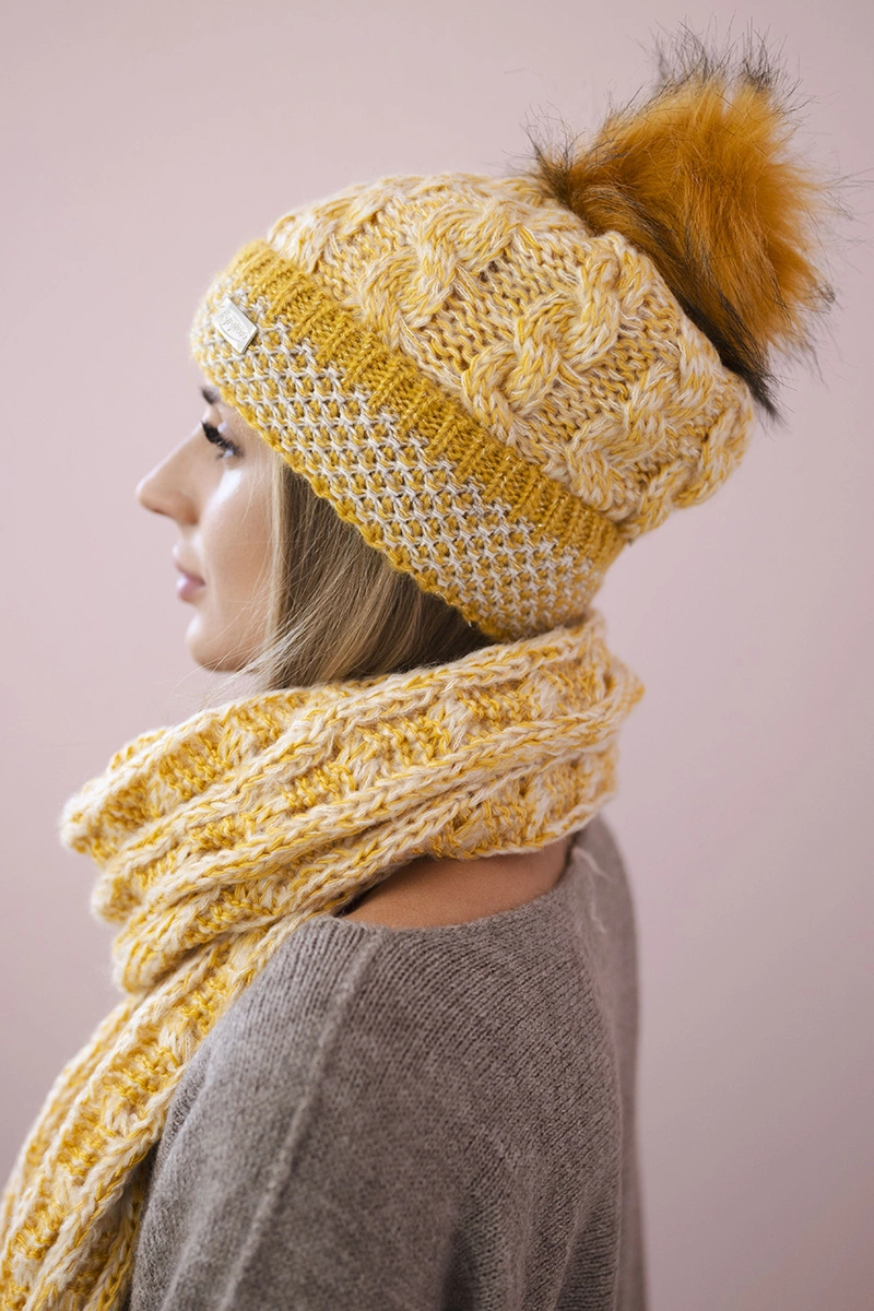 Women&#039;s set K122 mustard