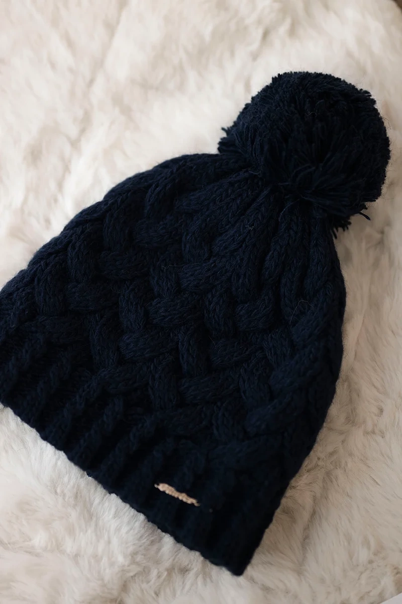 Kesi Cap with fleece Waleria K307 navy blue