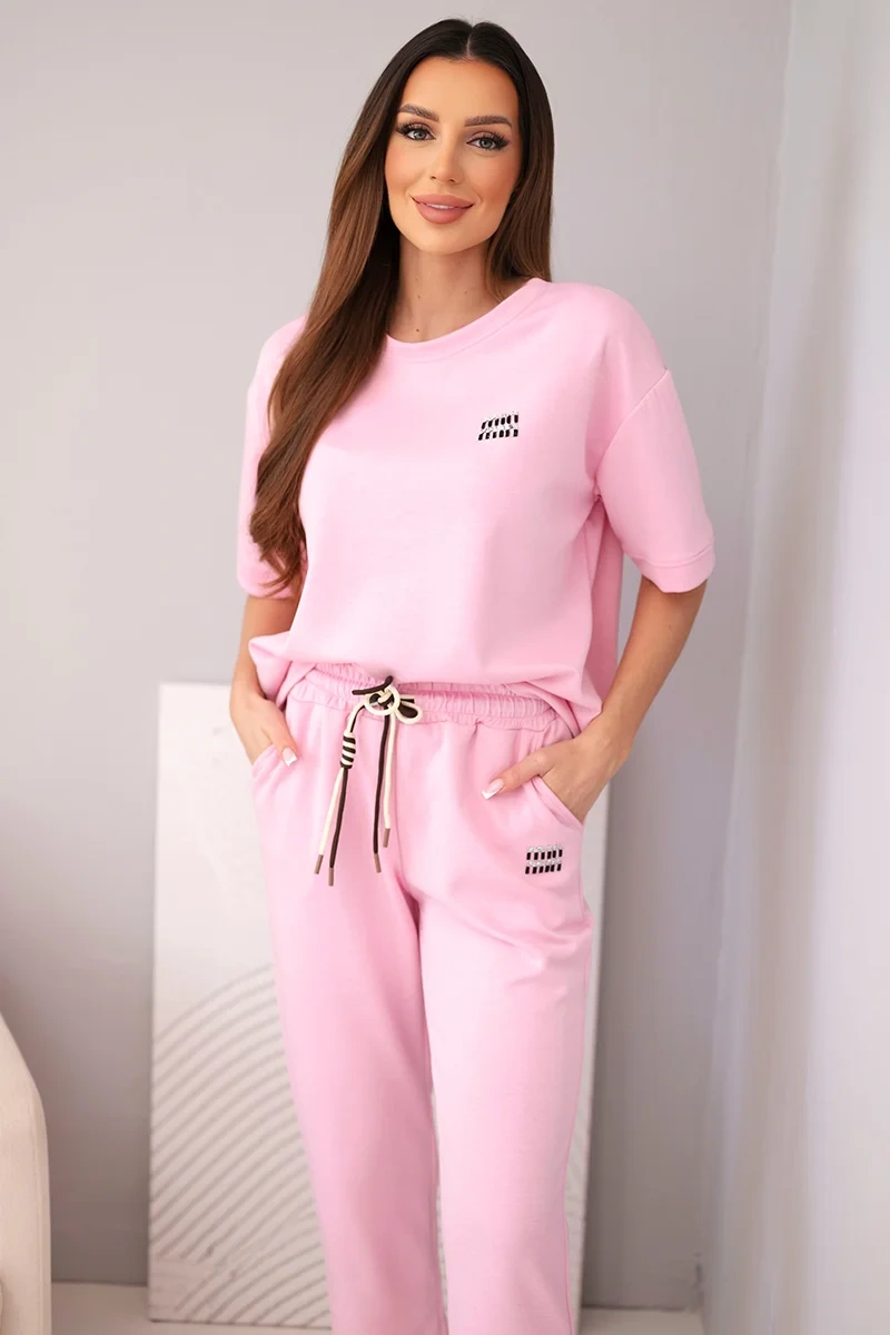 Dámsky viskózový set Kesi s krátkymi rukávmi