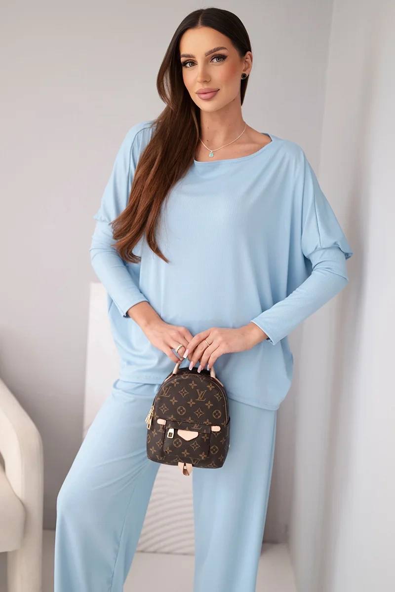 Kesi Włoski dámský viskózový set modrý