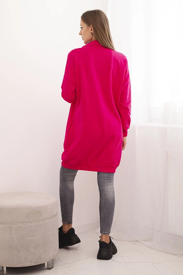 Kesi Women&#039;s zip-up sweatshirt with prints fuchsia