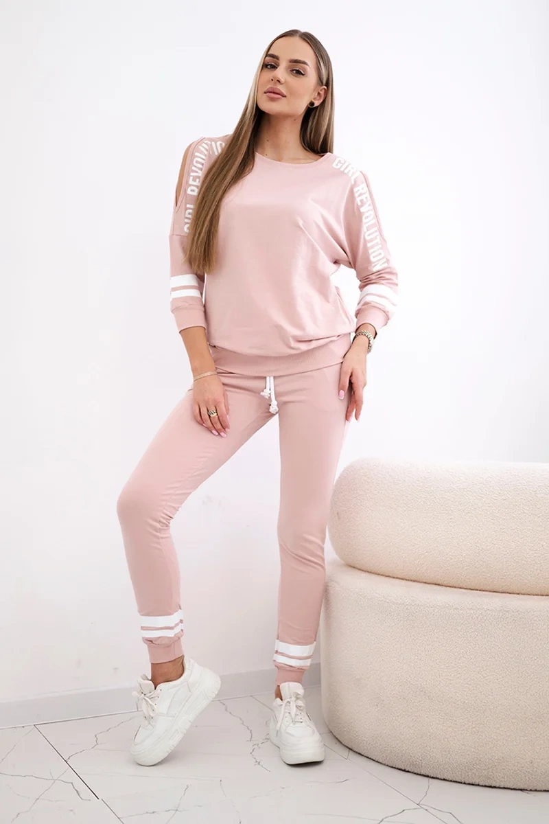 Set Girl Revolution tmavě pudrově růžový