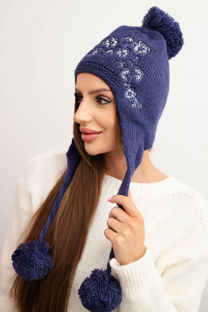 Kesi Dámska čiapka s dlhými ušami Emma K343 džínsy