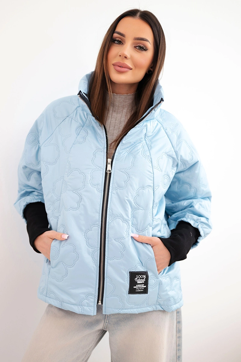 Дамско пролетно ватирано яке Kesi, синьо