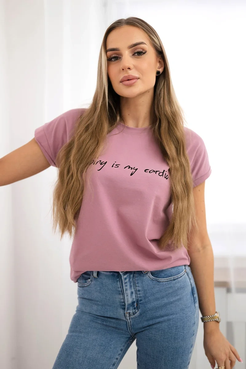 Shopping blouse is my cardio navy pink