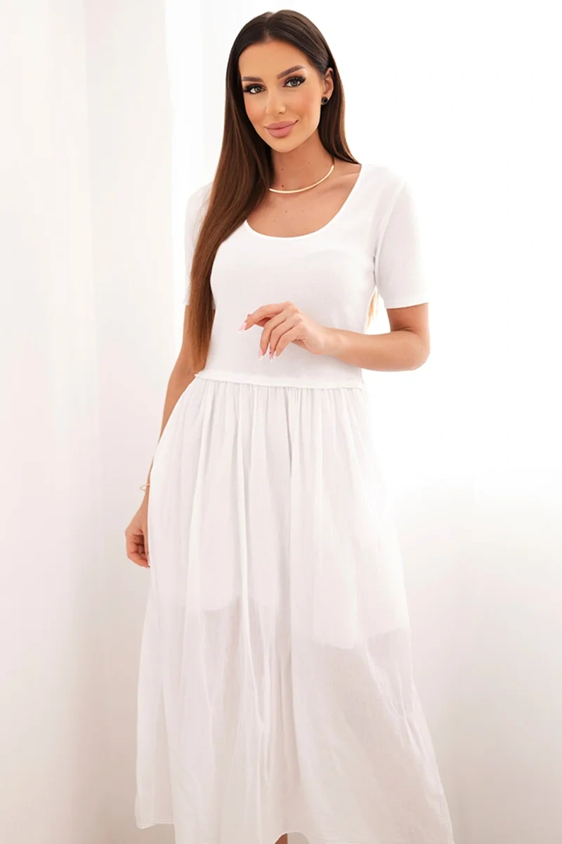 Kesi Włoski dámské bavlněné midi šaty