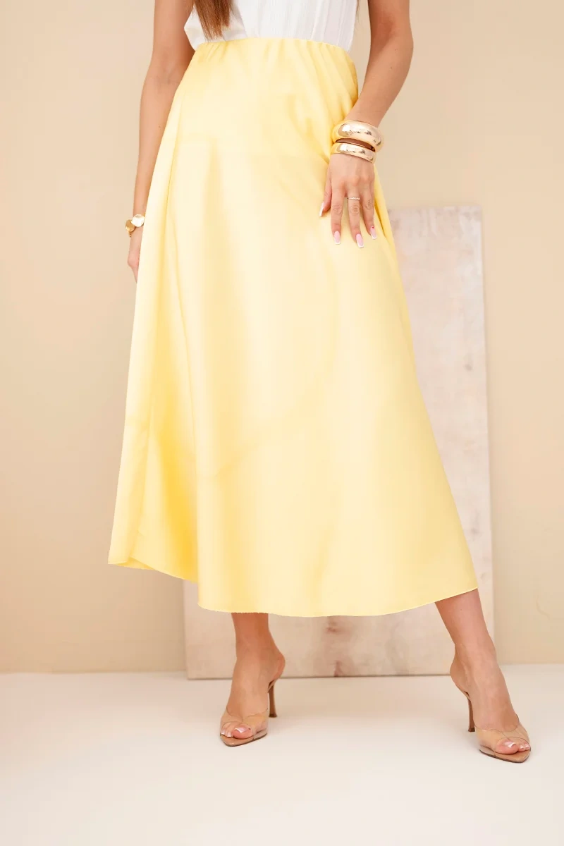 Kesi žlutá áčková viskózová sukně