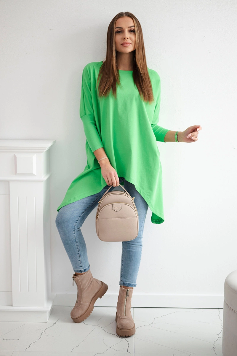 Oversize blouse light green
