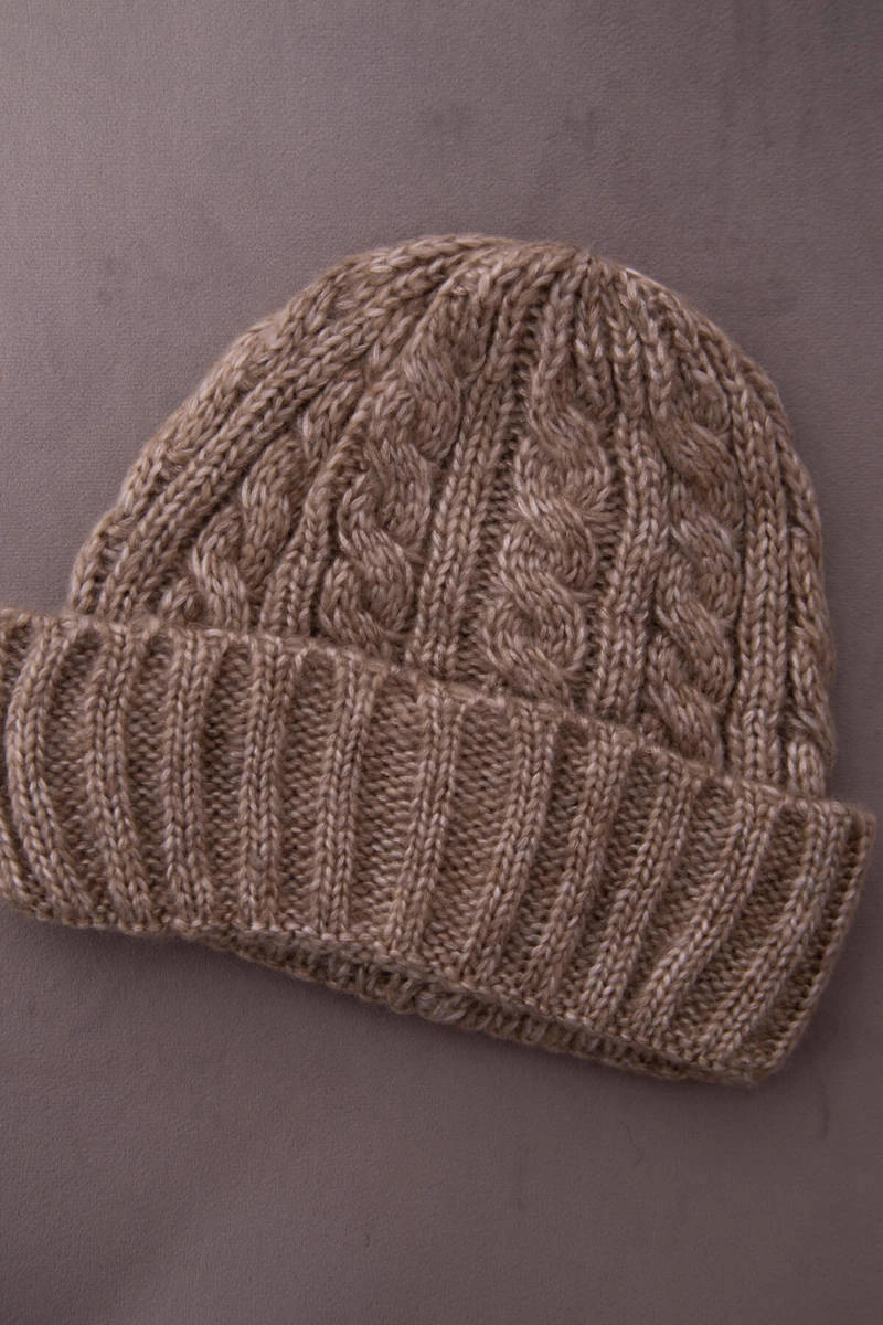 marka niezdefiniowana Cap with turn up Ariana K299 gray