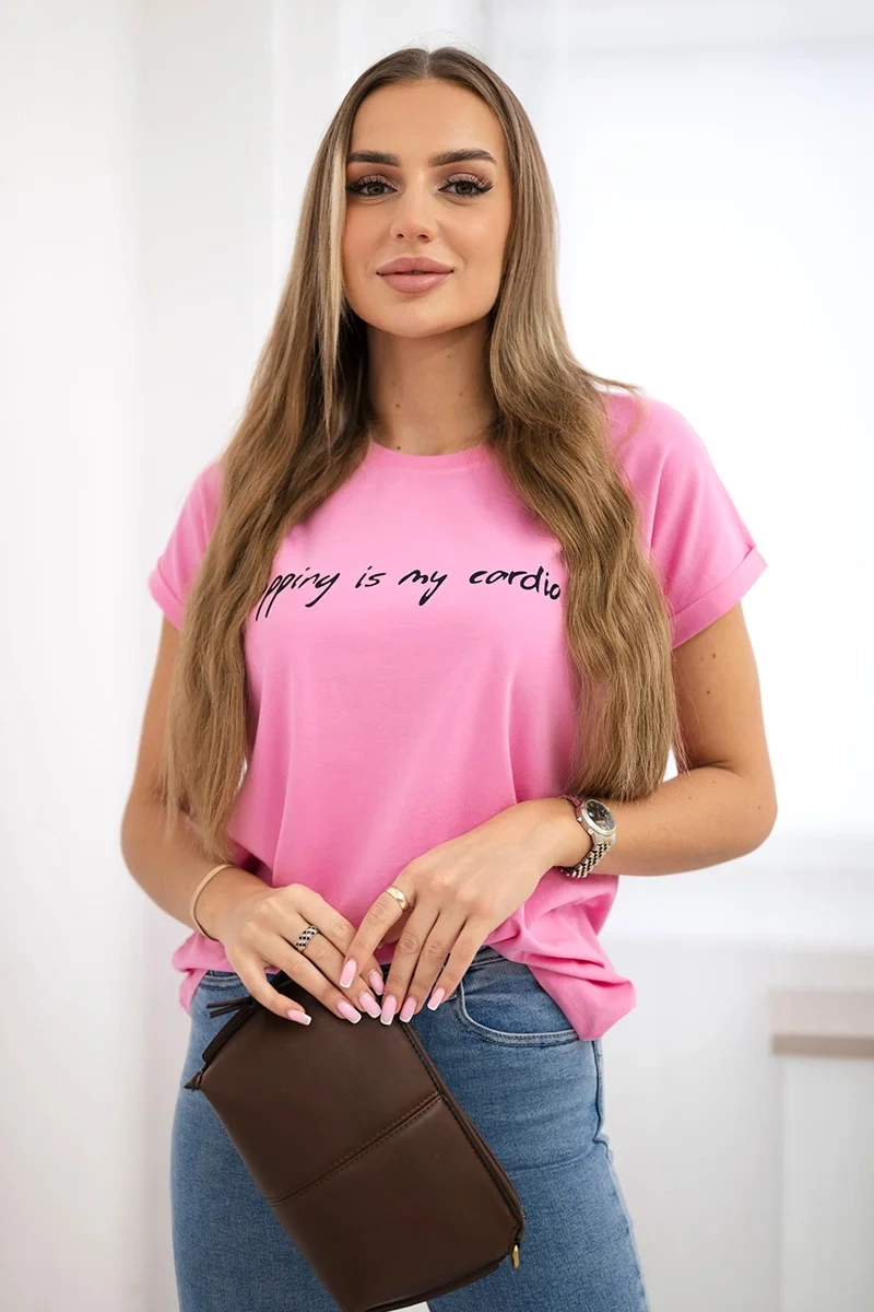 The Shopping blouse is my cardio light pink