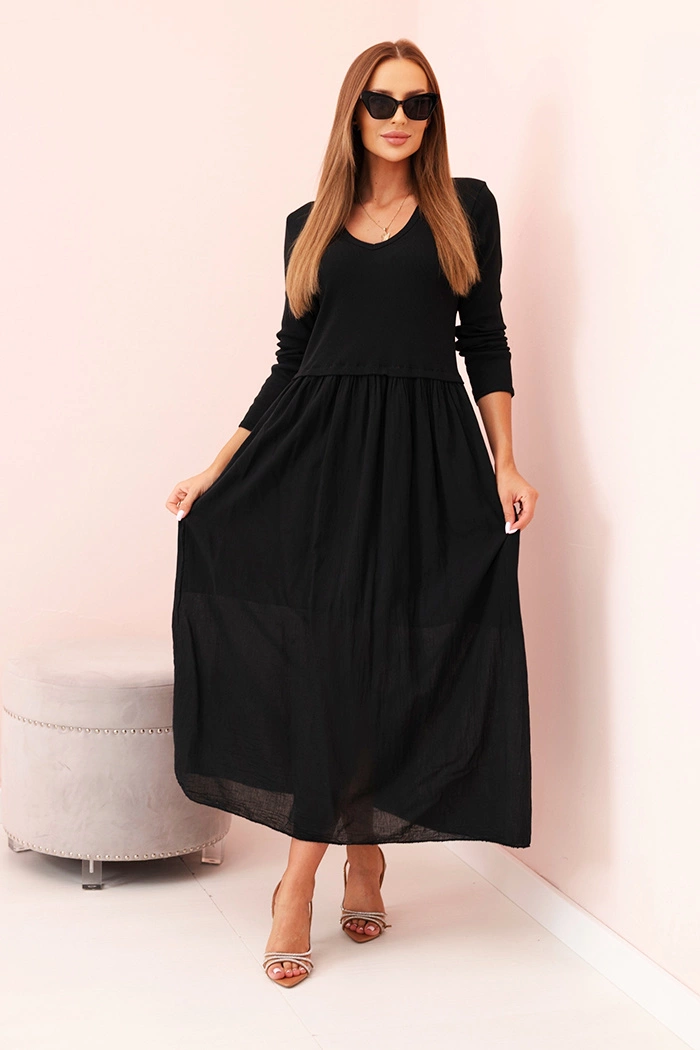 Kesi Włoski Long strap dress plum