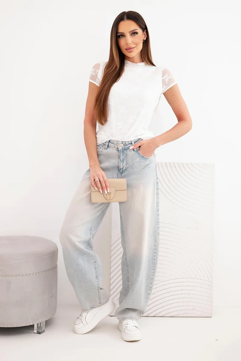 Kesi krajková halenka s krátkým rukávem