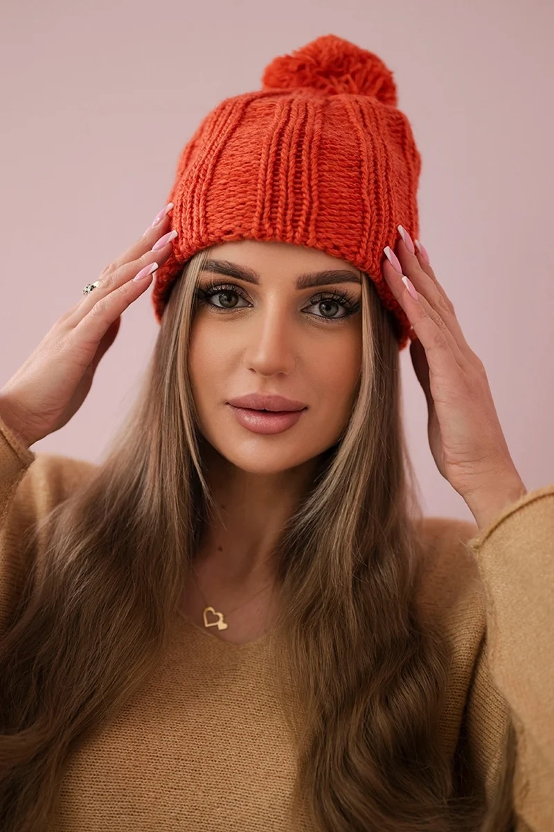 Kesi Čapica s fleece Idalia K284 ruda