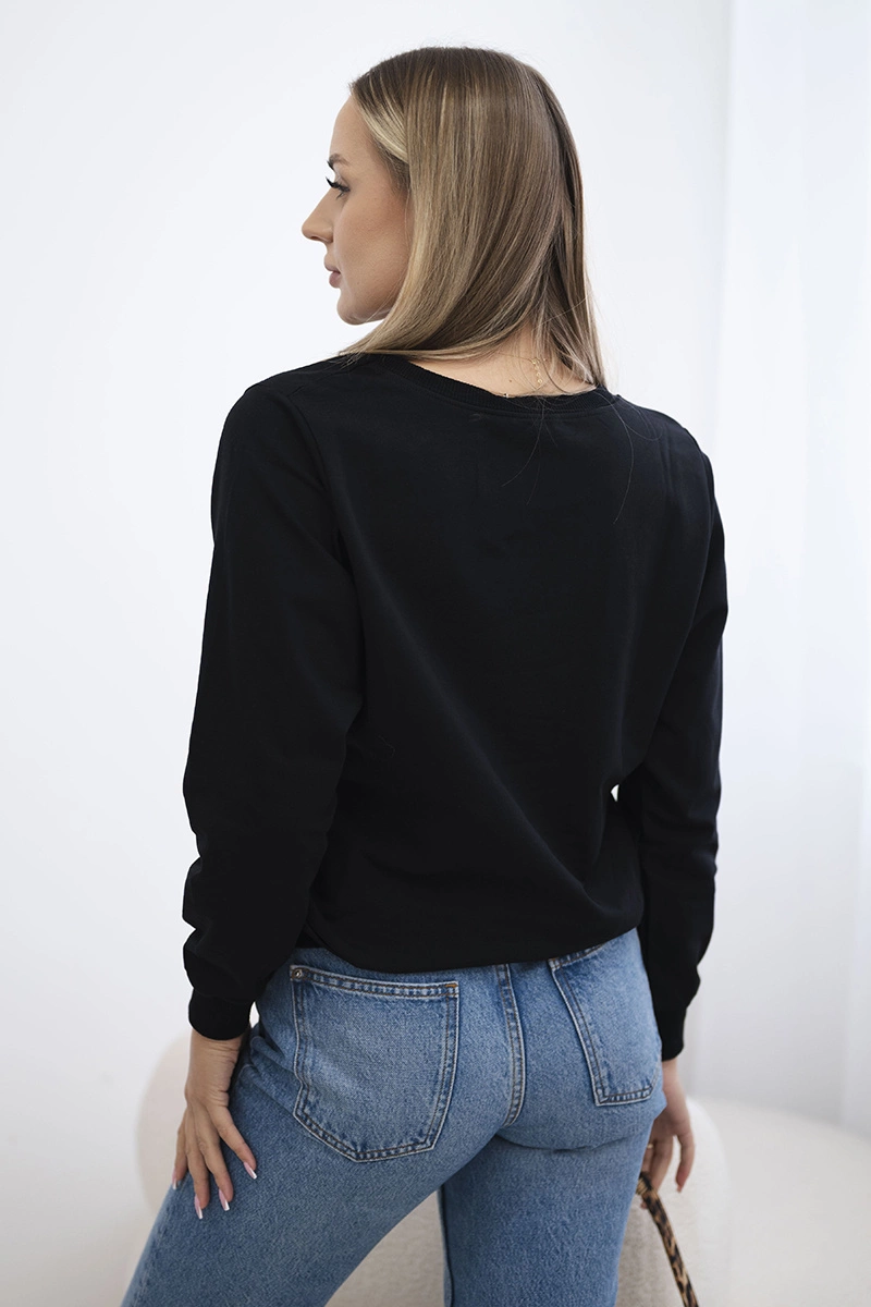 Black sweatshirt with print