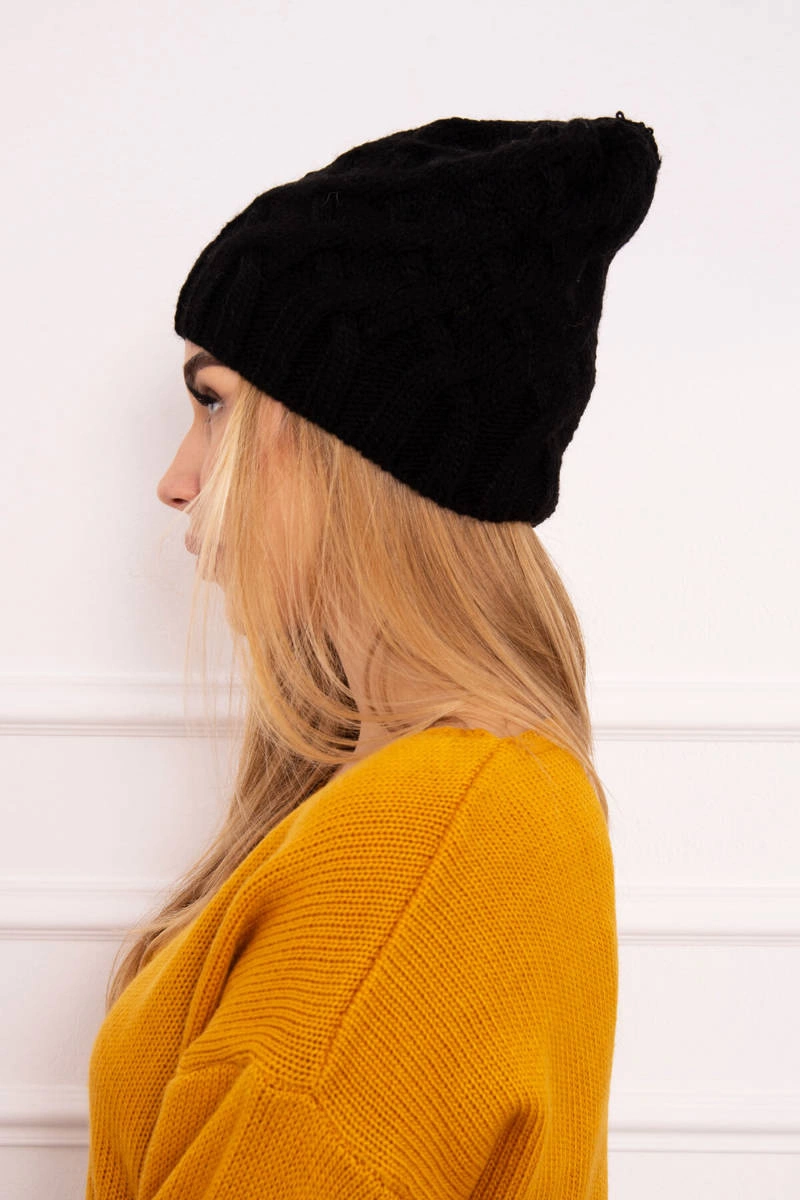 Kesi Cap with fleece Agnieszka K239 black