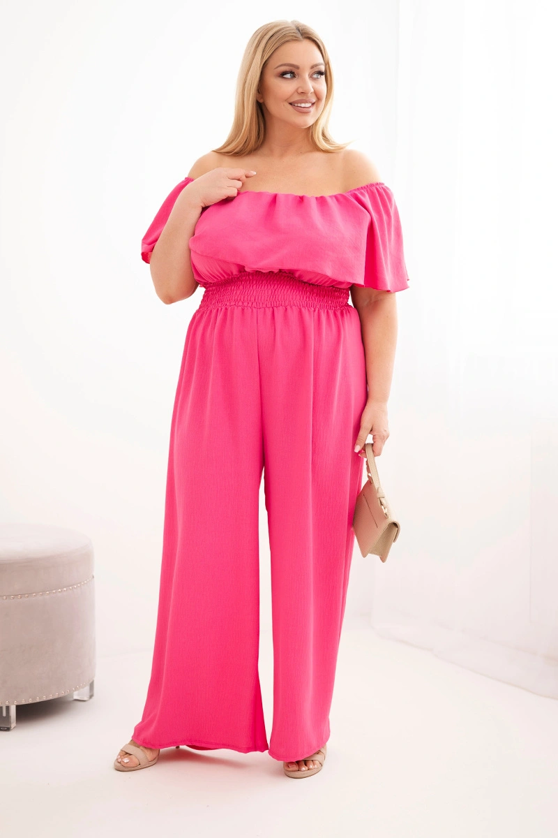 Дамски гащеризон с големи размери и волани