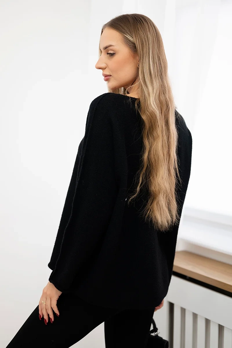 Kesi Włoski Crew neck sweater black
