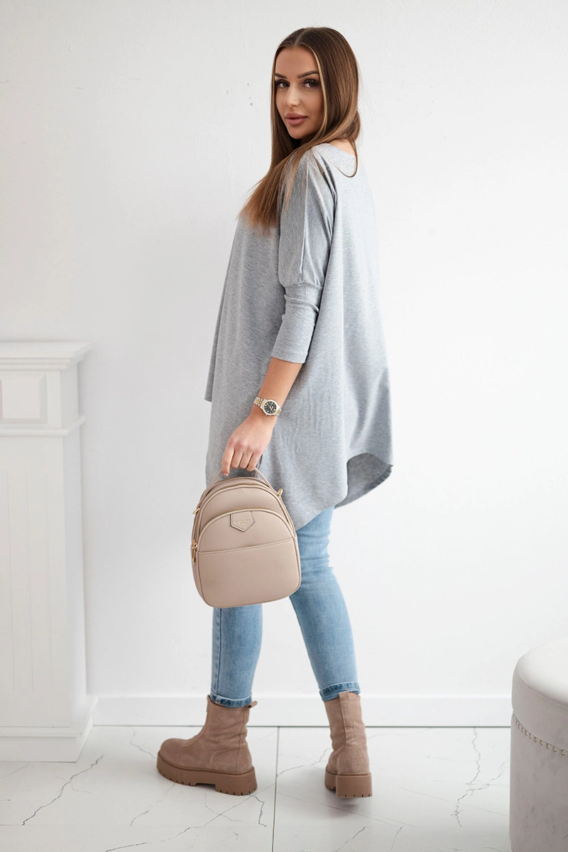 Oversize blouse gray