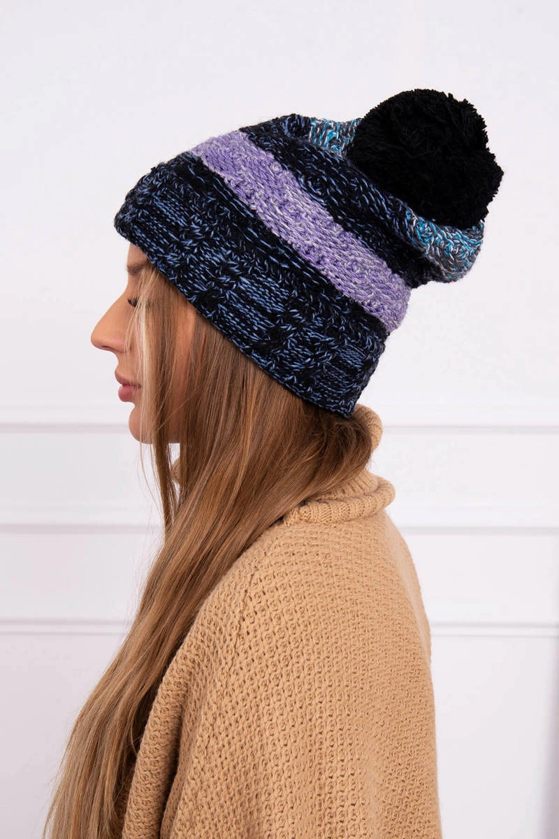 Kesi Cap with fleece Pola K267 navy blue + maritime