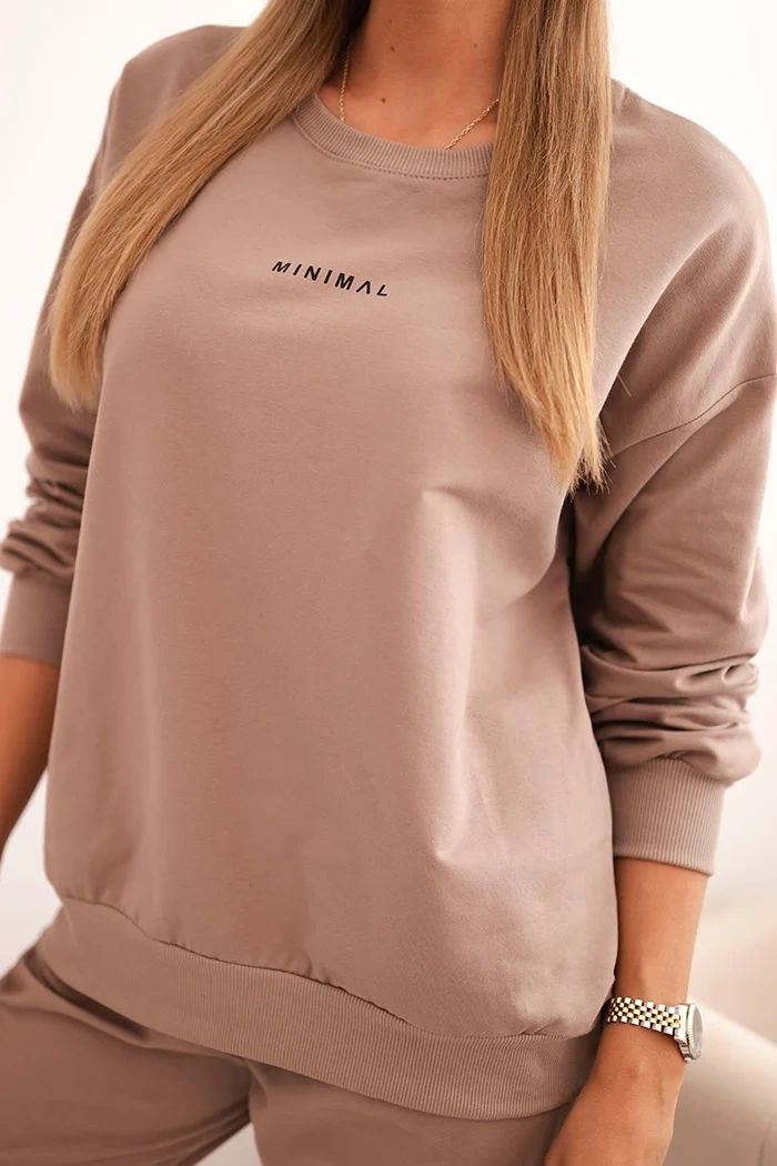 Polski Women&#039;s cotton set with Minimal print fango