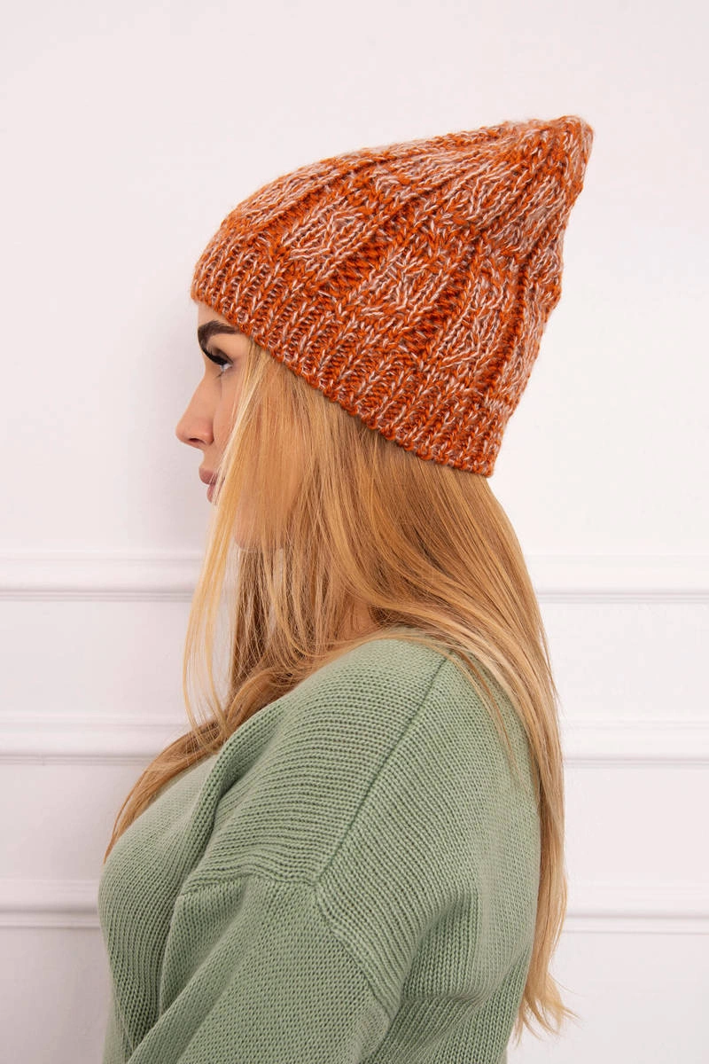 Kesi Cap with fleece Melisa K241 orange+gray