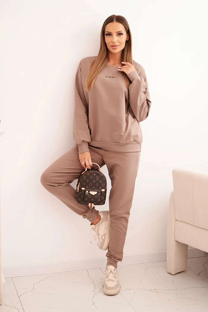 Polski Women&#039;s cotton set with Minimal print fango