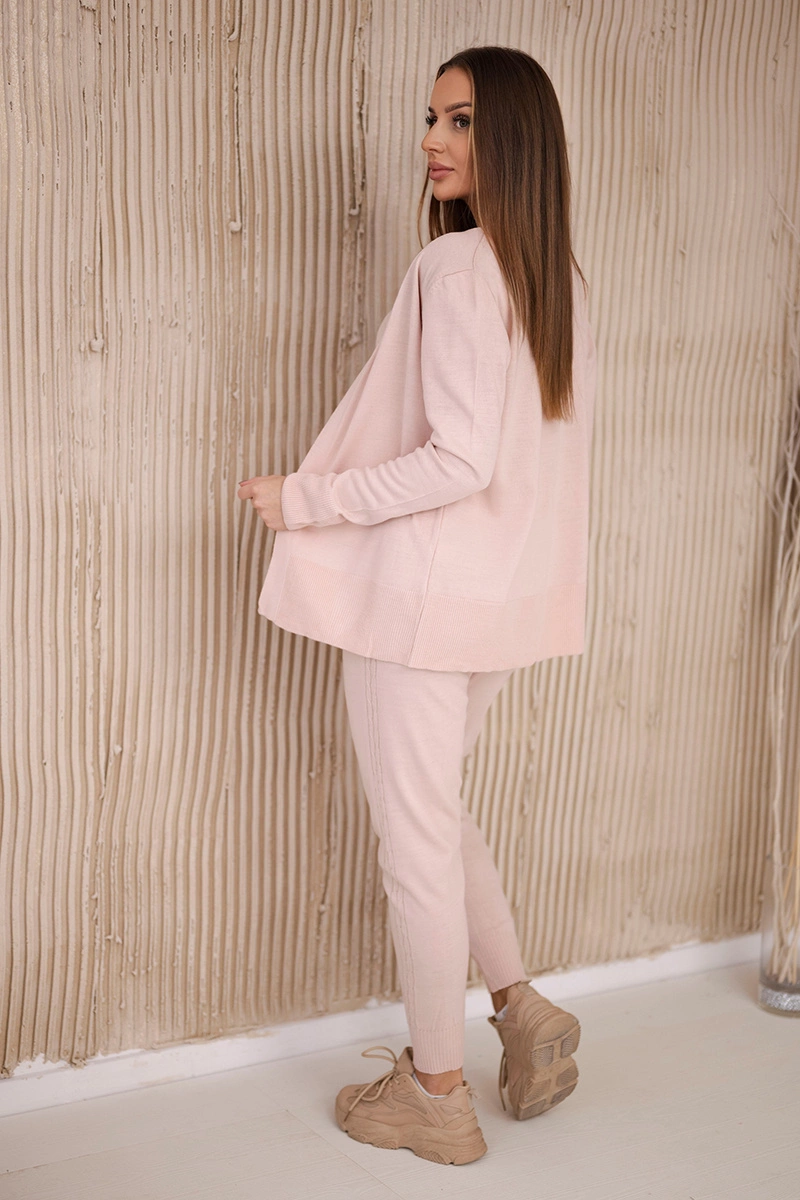 3-piece set of sweaters powder pink