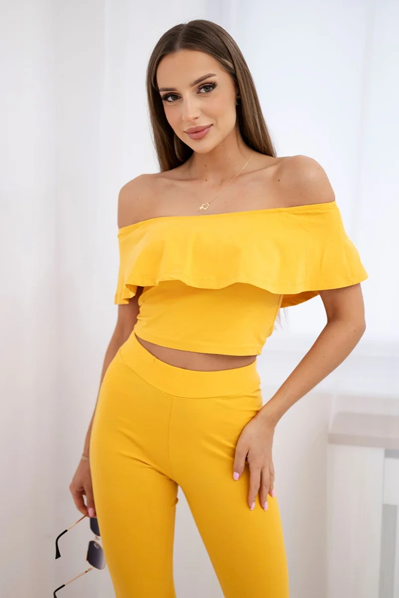 Ruffle mustard set