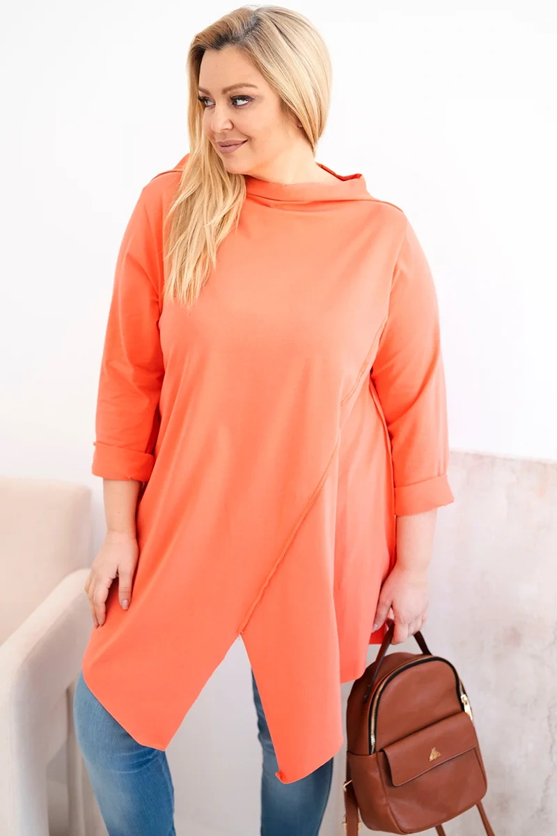 Dámská asymetrická halenka Plus Size