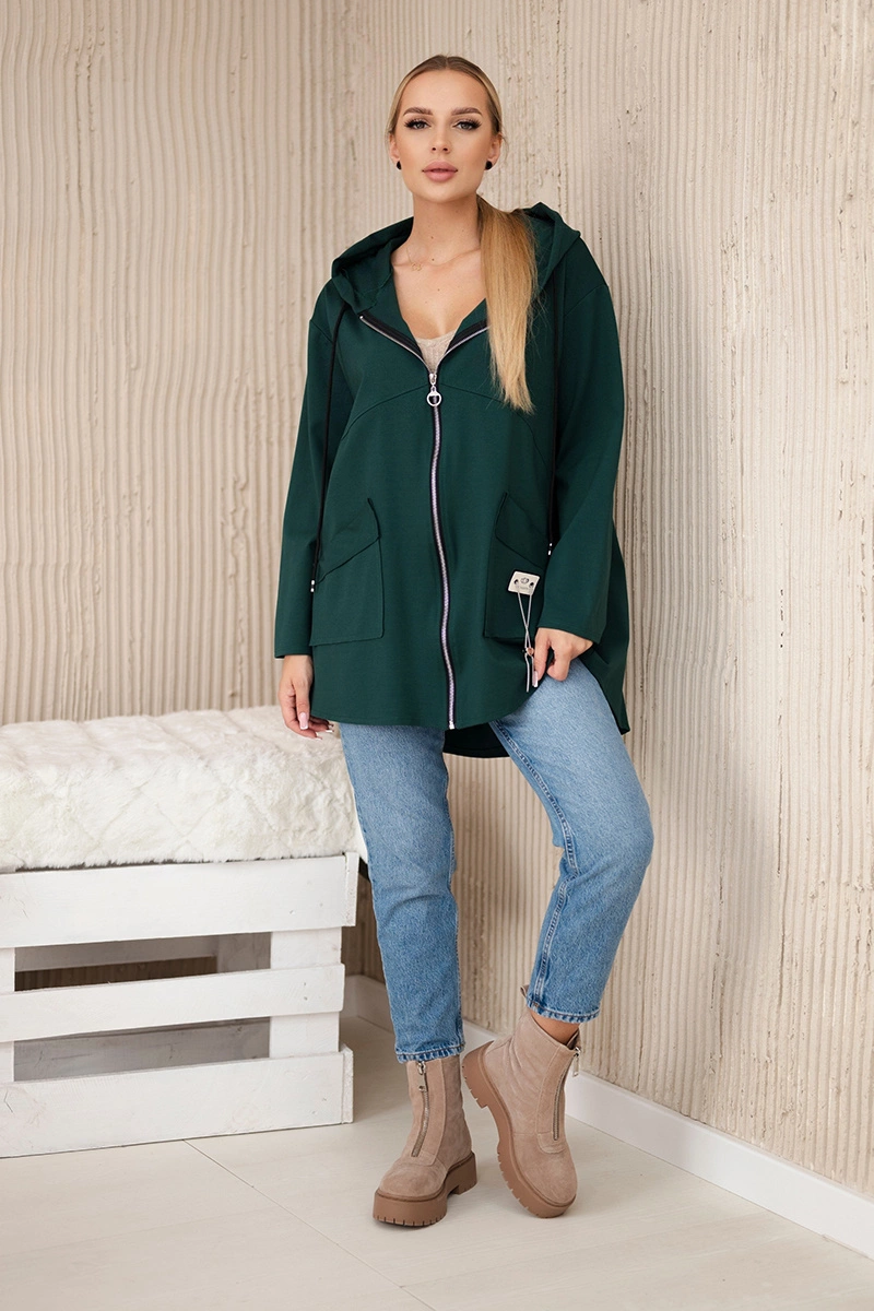 Punto Milano winter hoodie dark green