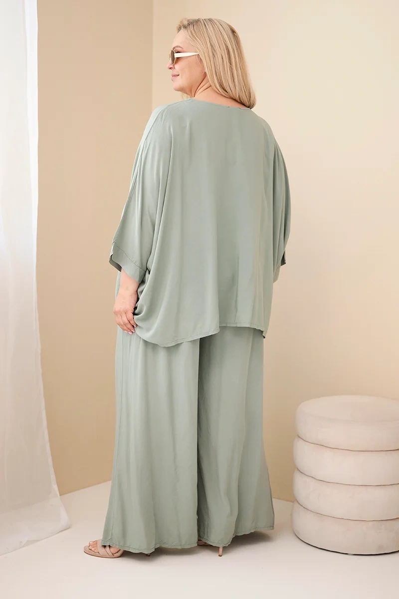 Kesi Plus Size súprava: blúzka a nohavice