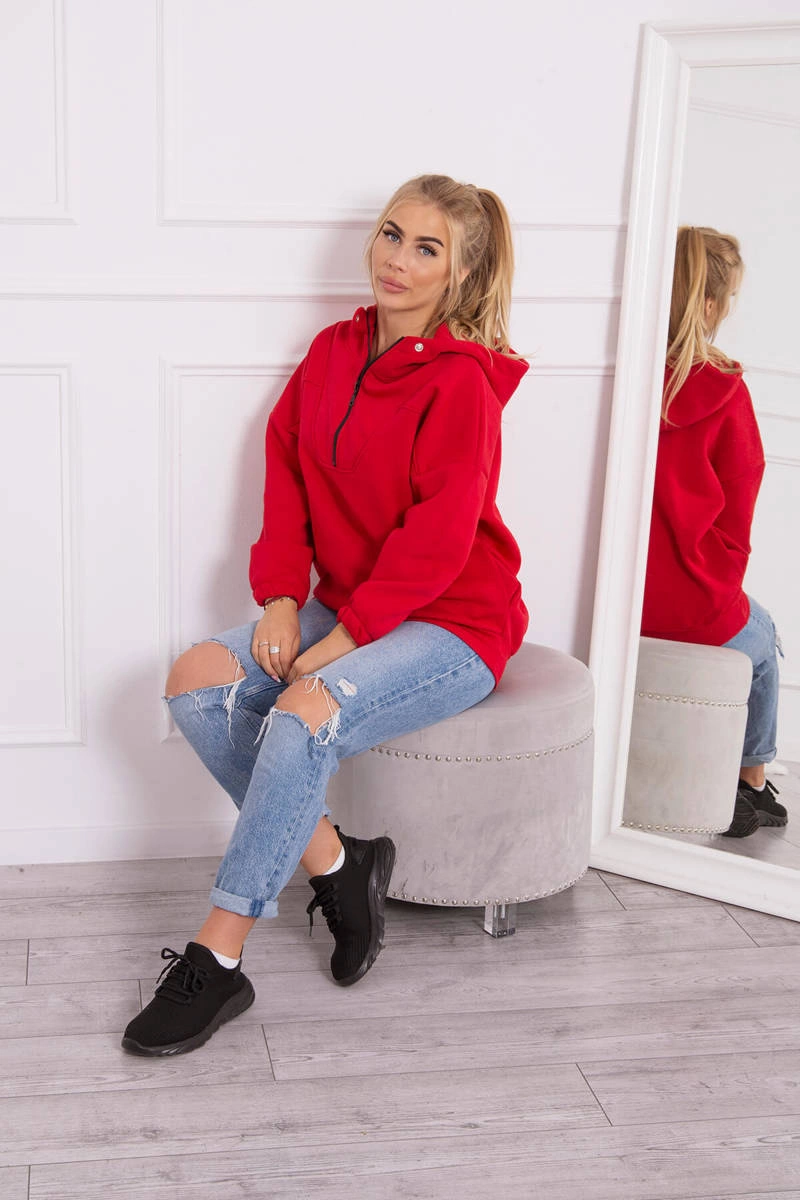 Kesi Hooded sweatshirt red