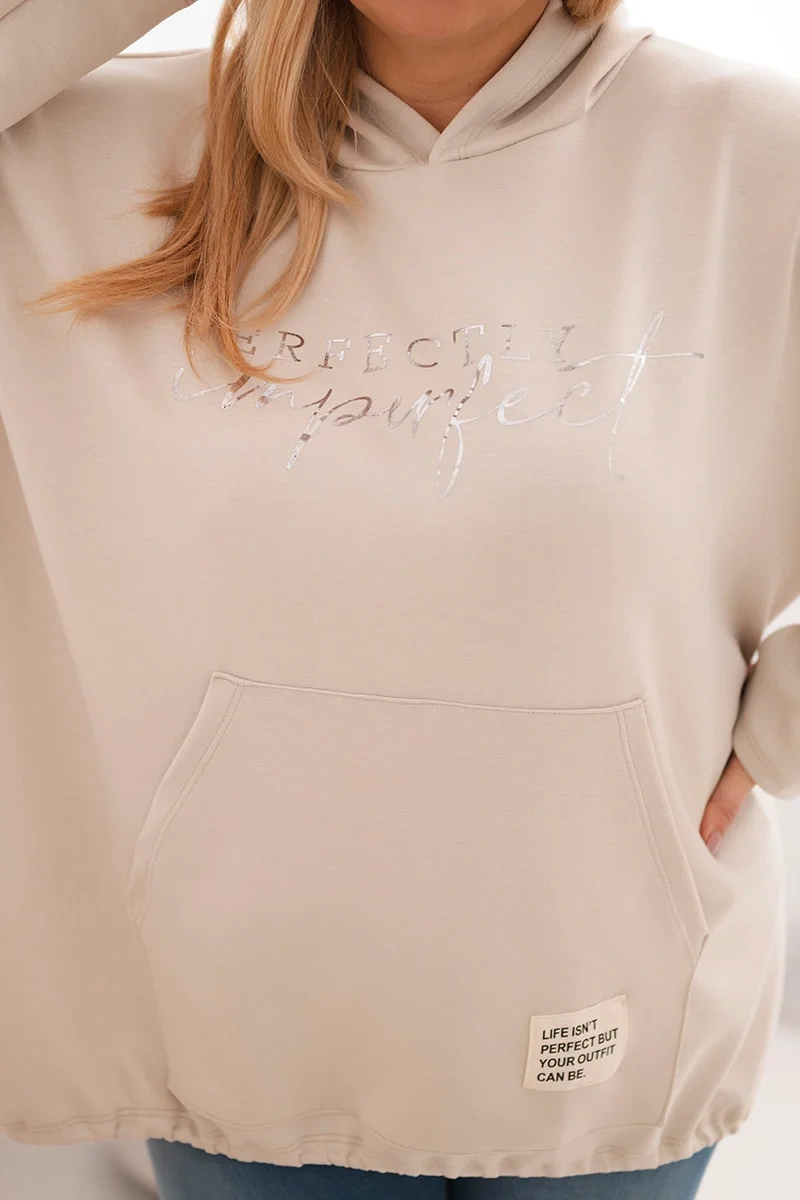 Dámska plus size mikina s potlačou